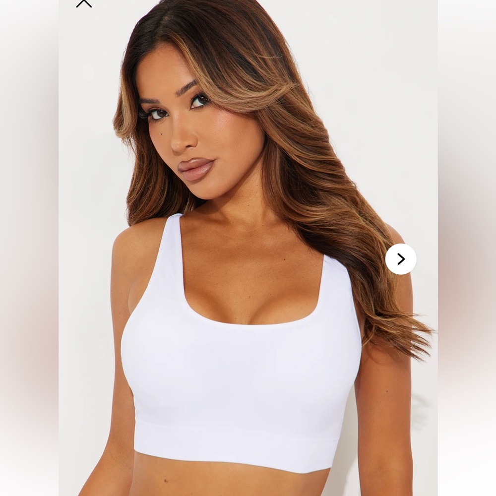 Fashion Nova Black and White Bralette - Picture 2 of 9